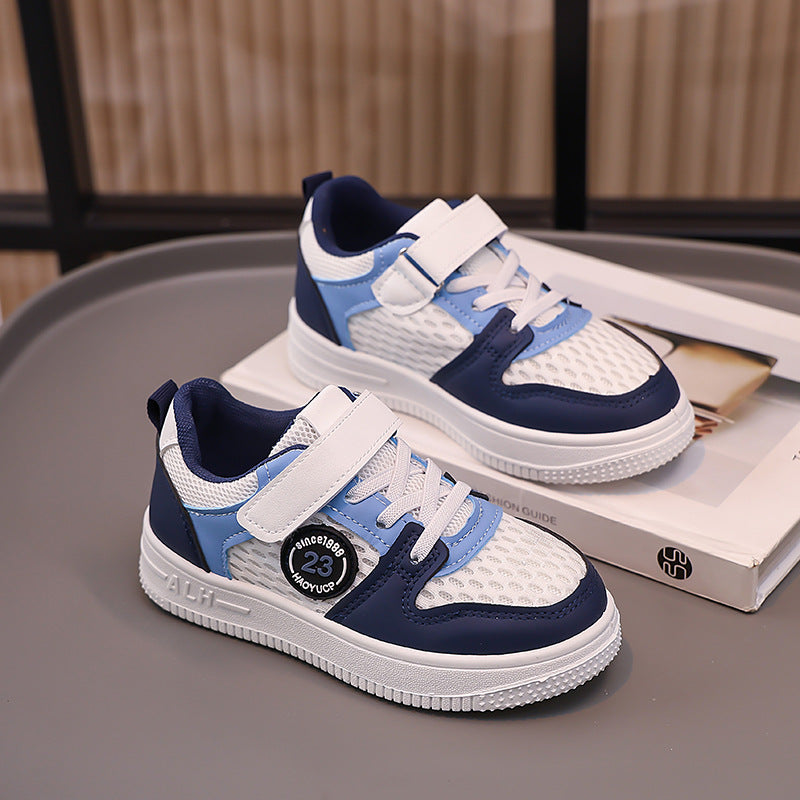 Damen Sportliche Sneaker mit atmungsaktiver Mesh-Oberfläche und praktischem Klettverschluss EB