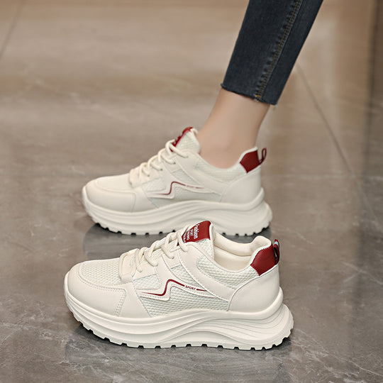 Damen Sportliche Sneakers mit atmungsaktiver Mesh-Oberfläche und dämpfender Laufsohle EB