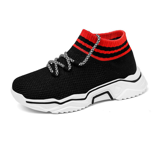 Damen Strick-Sneaker mit elastischem Kragen und atmungsaktiver Obermaterialstruktur EB