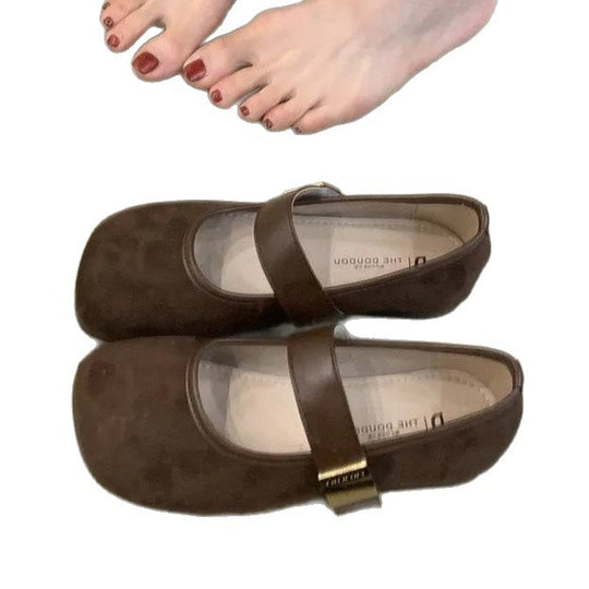 Damen elegante Mary Jane Ballerinas mit komfortablem Riemchen EB