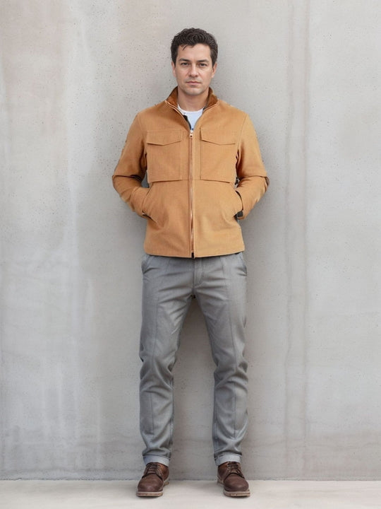 Herren Utility-Jacke mit praktischen Taschen und modernem Design EB