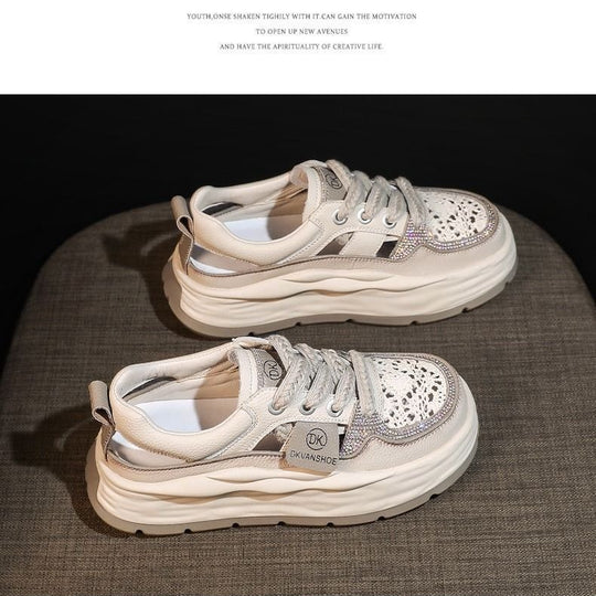Damen Chunky Sneakers mit atmungsaktiver Mesh-Oberfläche und komfortabler Dämpfung EB