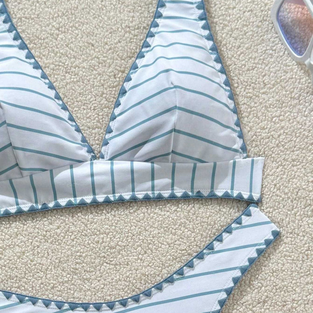 Damen Triangel-Bikini mit elegantem Rüschendetail EB