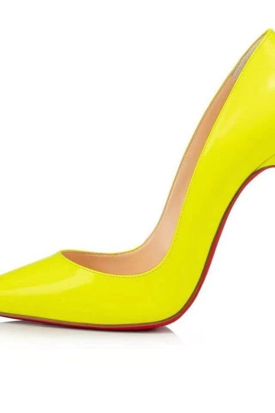 EB | Spitz Zulaufende 1rote Boden Schuhe