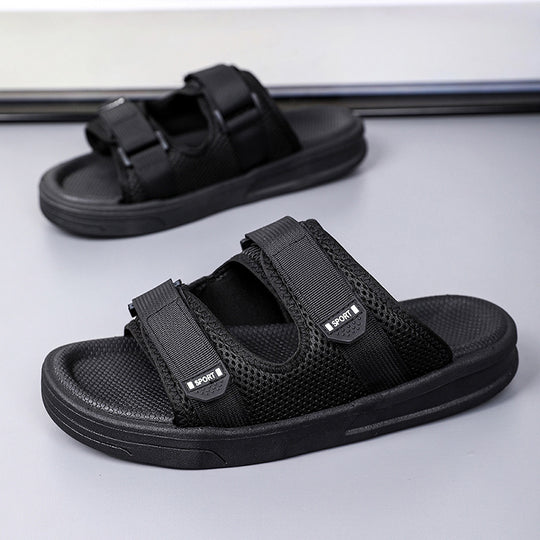Damen sportliche und atmungsaktive Freizeitsandalen mit verstellbaren Riemen EB