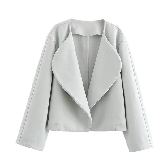 Damen eleganter Oversized-Blazer mit schickem Revers EB