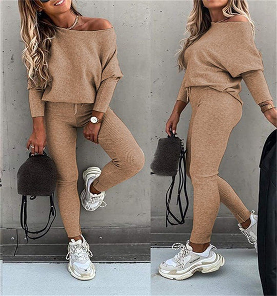 Damen Casual Strickanzug EB