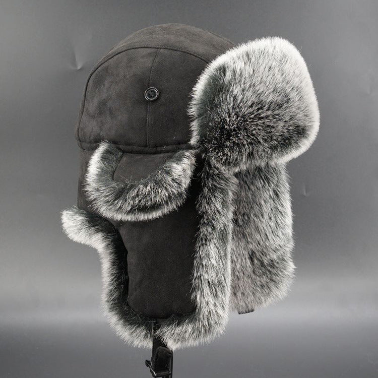 Damen Warme Kunstfellmütze mit Ohrenschutz EB