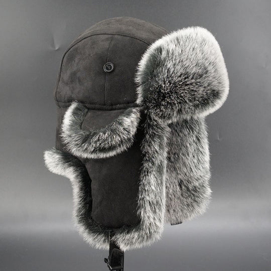 Damen Warme Kunstfellmütze mit Ohrenschutz EB
