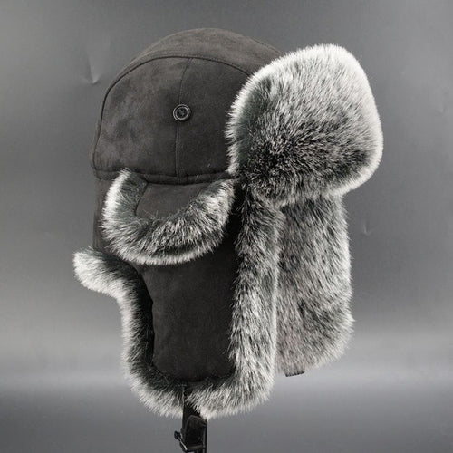 Damen Warme Kunstfellmütze mit Ohrenschutz EB