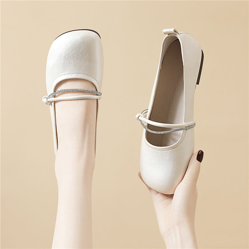 Damen Ballerinas mit modischem Schmuckdetail EB