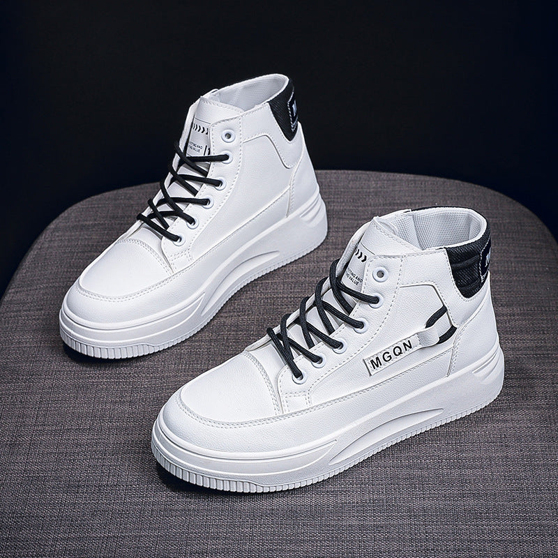 Damen Modische High-Top Sneakers mit gepolsterter Innensohle und rutschfester Sohle EB
