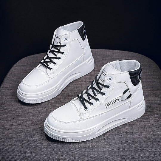 Damen Modische High-Top Sneakers mit gepolsterter Innensohle und rutschfester Sohle EB
