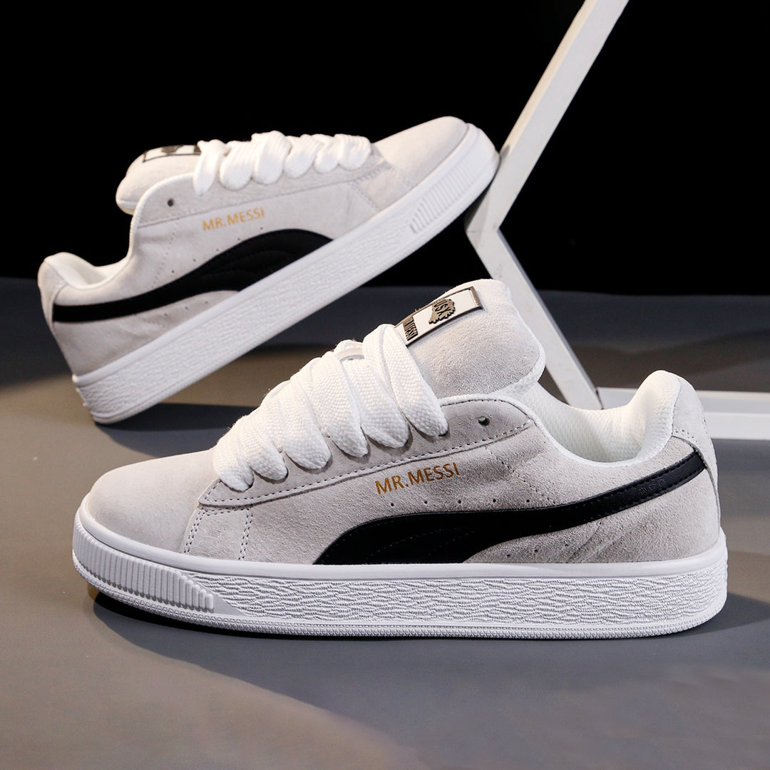 Damen modische Sneakers mit elastischen Schnürsenkeln und weichem Obermaterial EB
