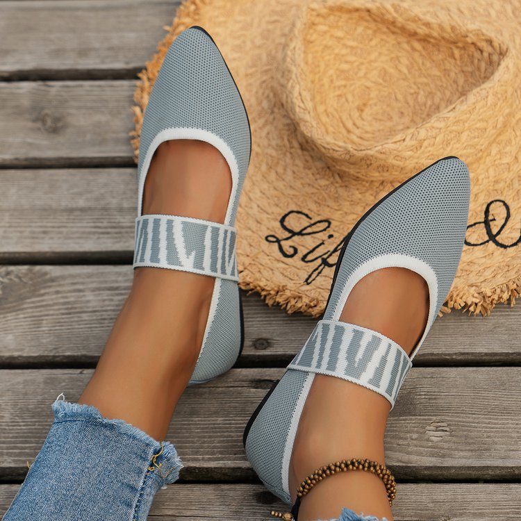 Damen modische und bequeme Slipper mit elastischem Riemen EB