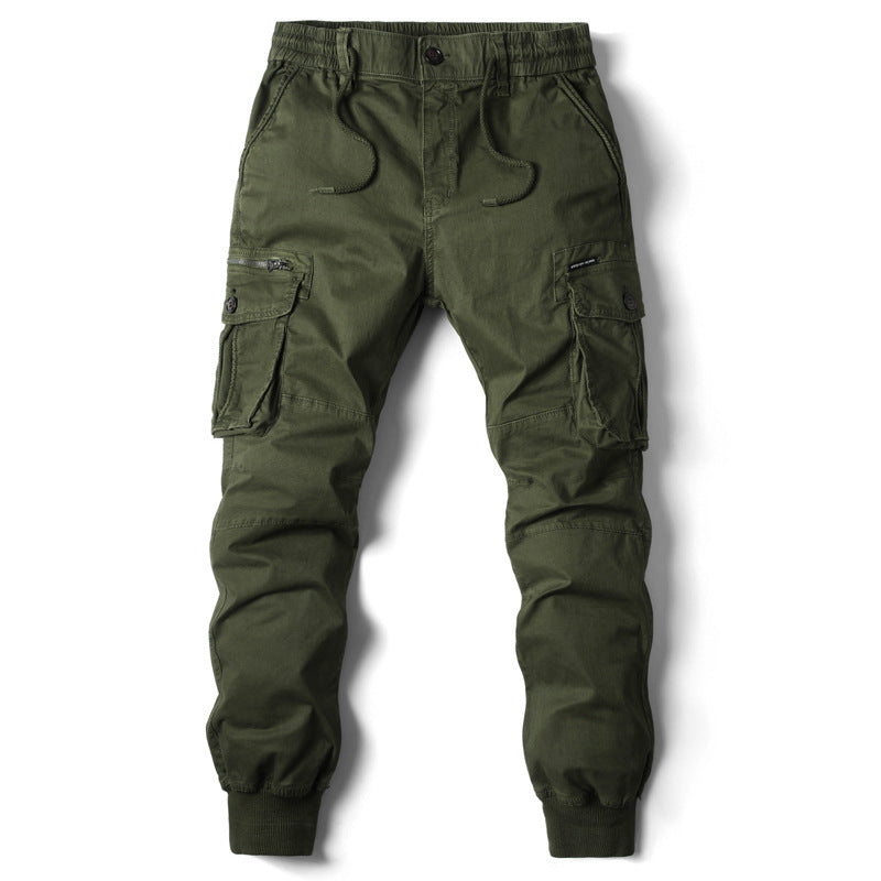 Herren Cargo-Hosen mit praktischen Taschen und elastischem Bund EB