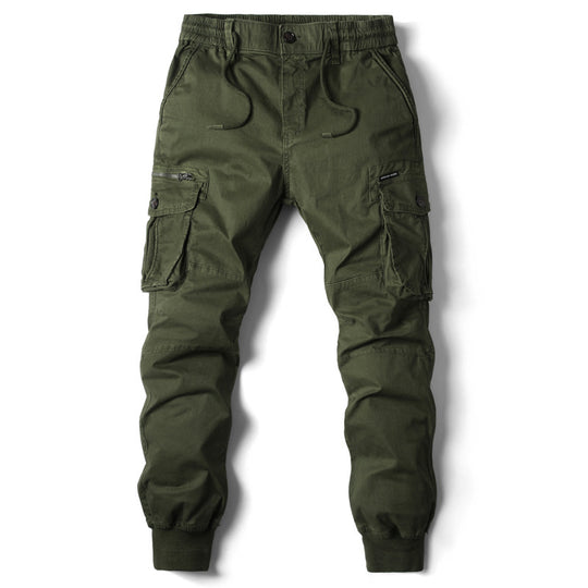 Herren Cargo-Hosen mit praktischen Taschen und elastischem Bund EB