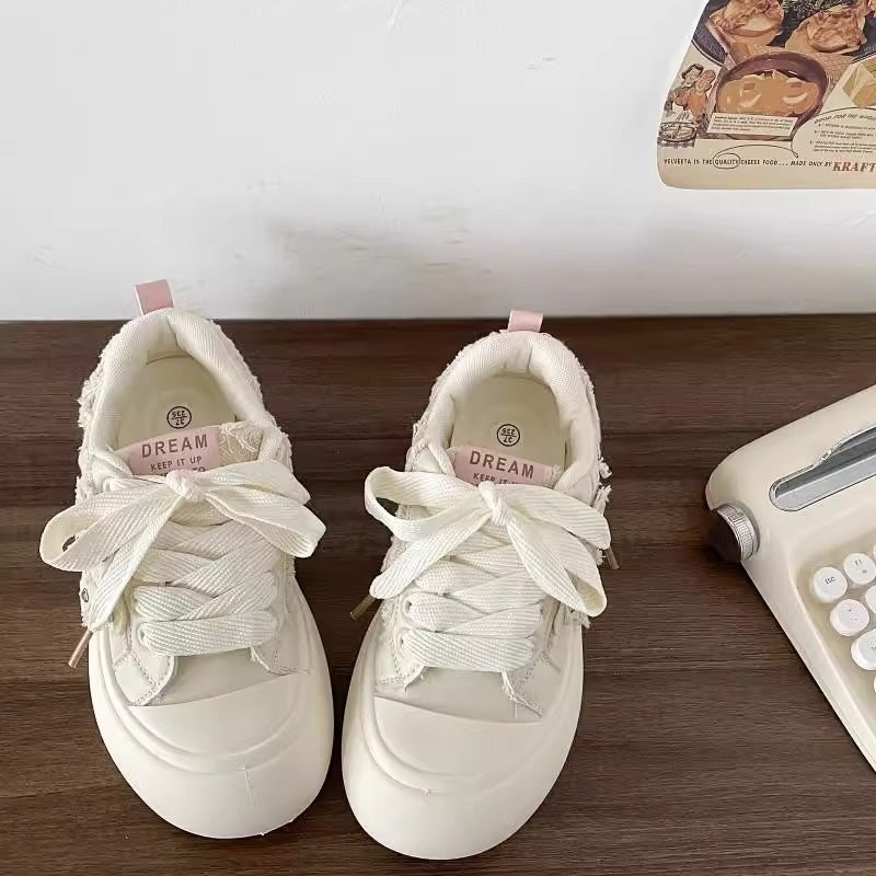 Damen Sportliche Sneaker mit floralem Design und bequemer Sohle EB
