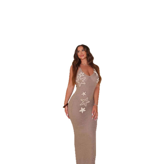 Damen Eleganter Häkel-Überwurf mit maritimen Akzenten EB