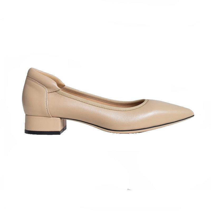 Damen elegante spitz zulaufende Ballerinas mit weichem Fußbett EB
