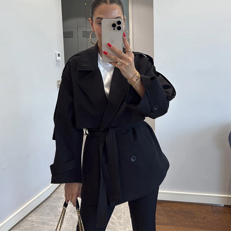 Damen Modischer Oversize-Trenchcoat EB