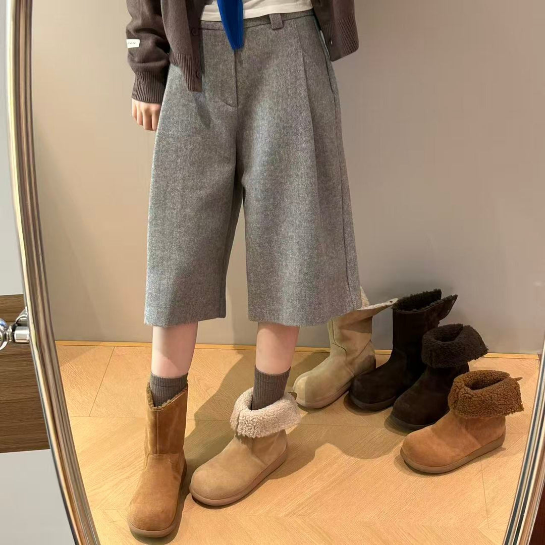 Damen Komfortable Winterboots mit kuscheligem Futter und rutschfester Sohle EB