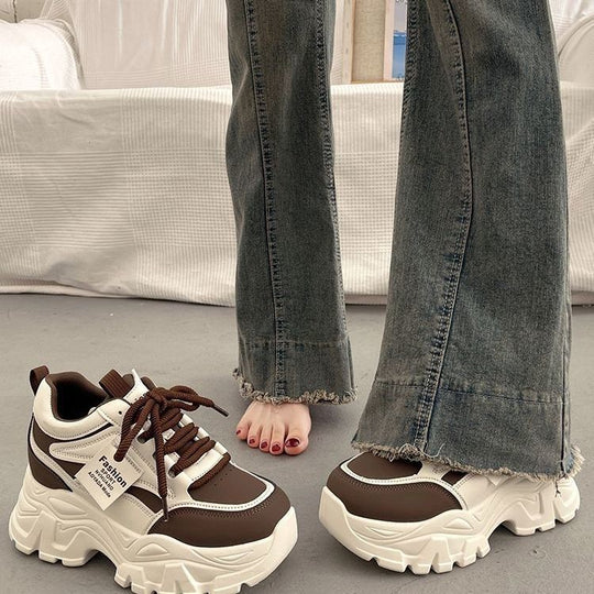 Damen Sportliche Chunky Sneakers mit innovativer Dämpfung und strapazierfähiger Obermaterialstruktur EB