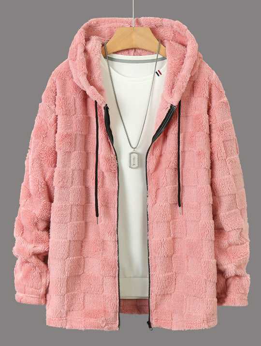 Herren Fleecejacke mit strukturiertem Design und praktischem Reißverschluss EB