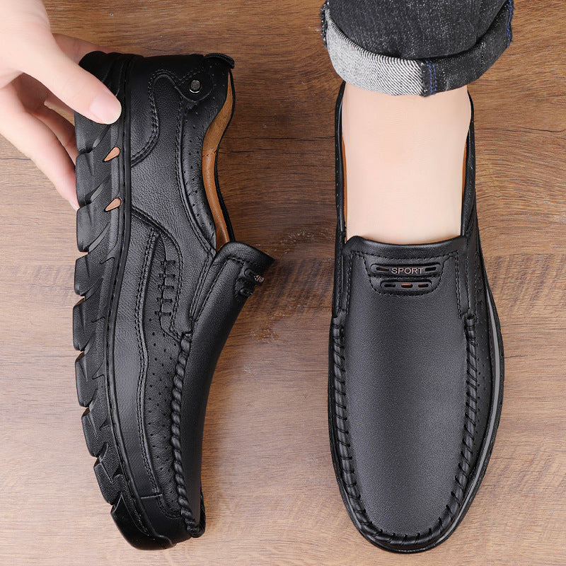 Damen Elegante und bequeme Leder Slipper EB