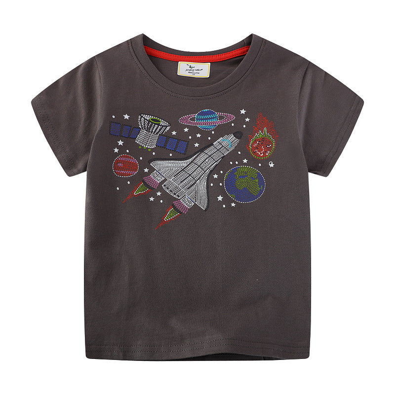 Jungen T-Shirt mit aufregendem Weltraum-Motiv EB