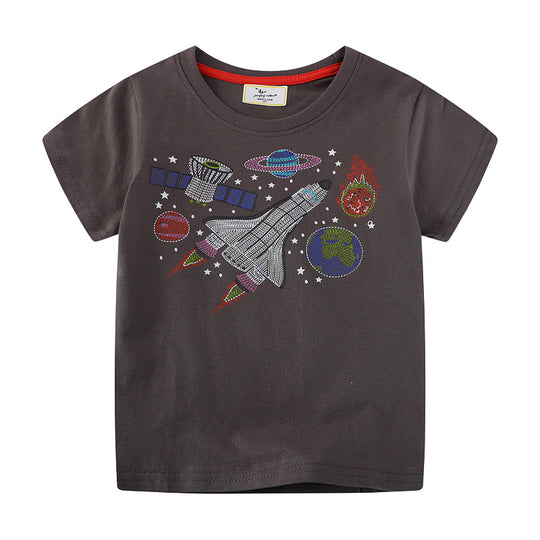 Jungen T-Shirt mit aufregendem Weltraum-Motiv EB