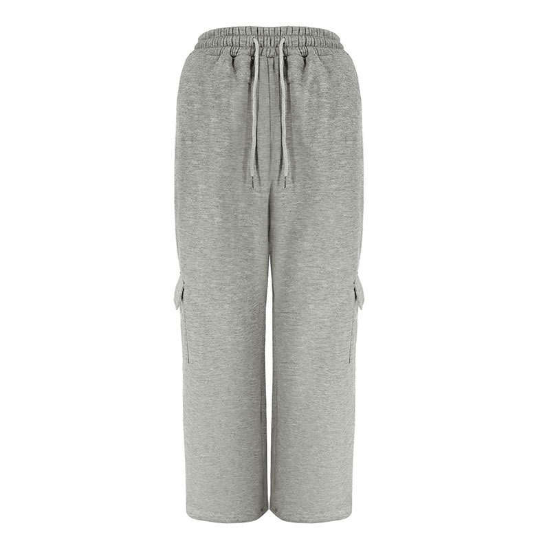 Damen Cargo-Hose mit elastischem Bund und Seitentaschen EB
