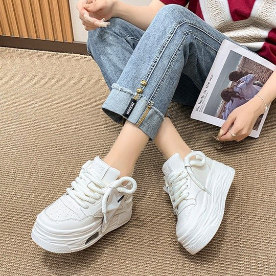Damen Trendige Chunky Sneakers mit auffälligem Stern-Design EB