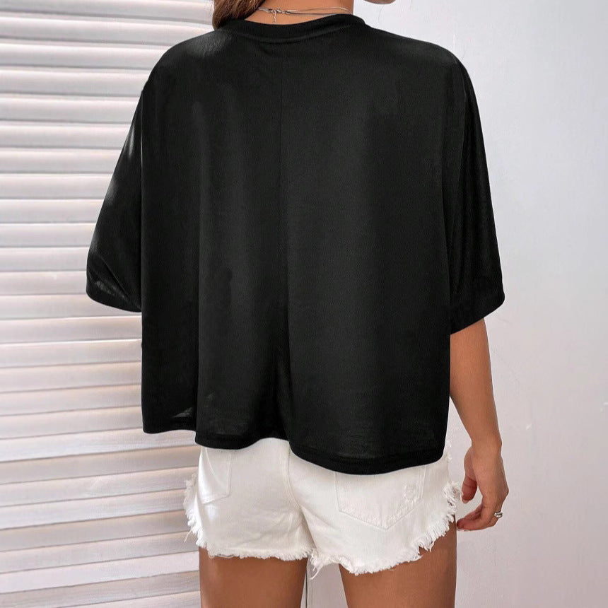 Damen Crop-Top mit weitem Schnitt EB