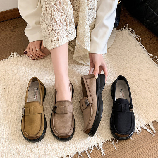 Damen Komfortable Slipper mit elegantem Schnallen-Design EB