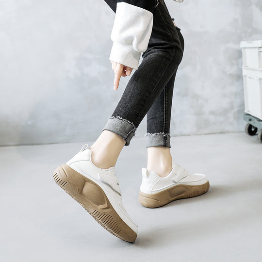 Damen trendige Sneakers mit verstärktem Knöchel und elastischem Riemensystem EB