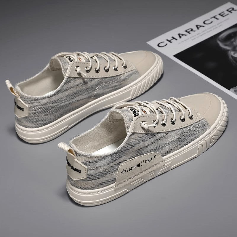 Unisex leichte retro Canvas-Sneaker mit verstärkter Zehenkappe und profilierter Gummisohle EB