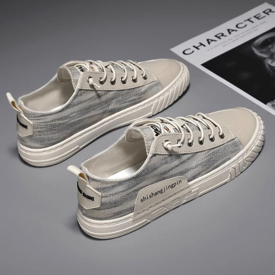 Unisex leichte retro Canvas-Sneaker mit verstärkter Zehenkappe und profilierter Gummisohle EB