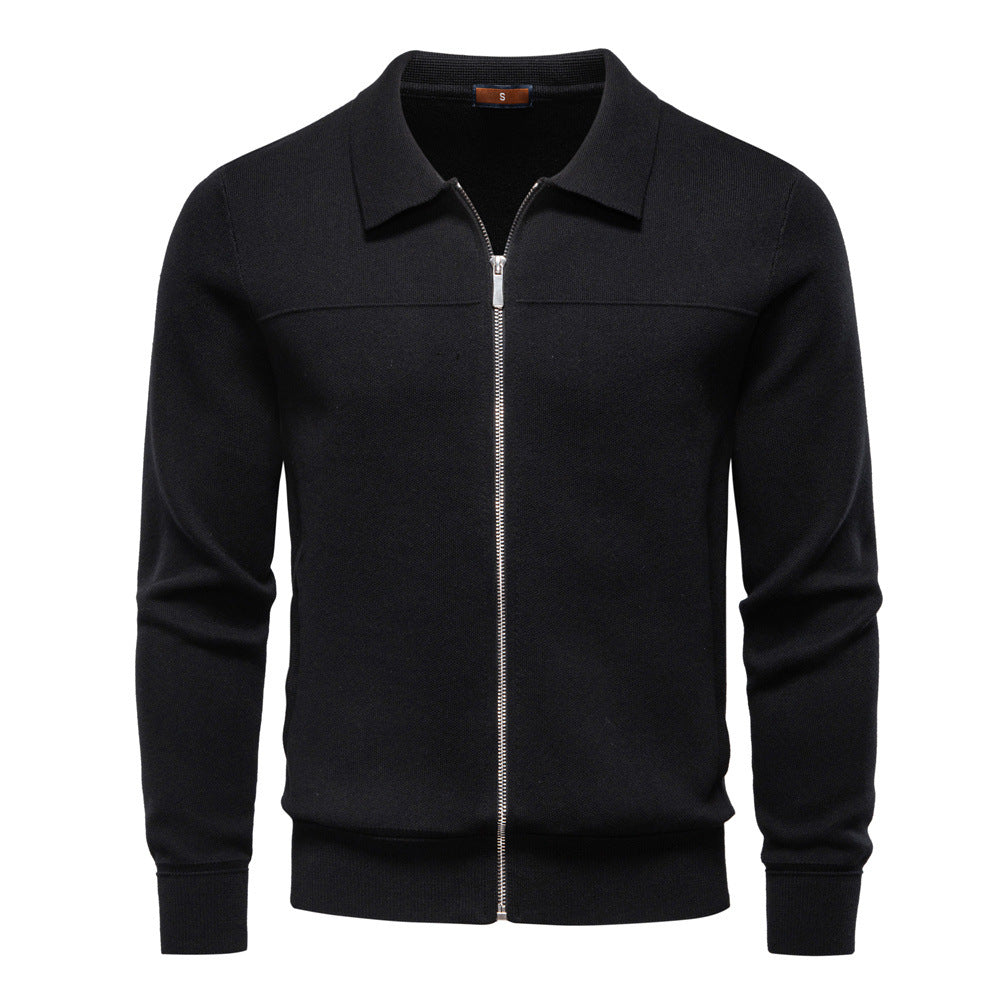 Herren modische Freizeitjacke mit hochwertigem Reißverschluss EB
