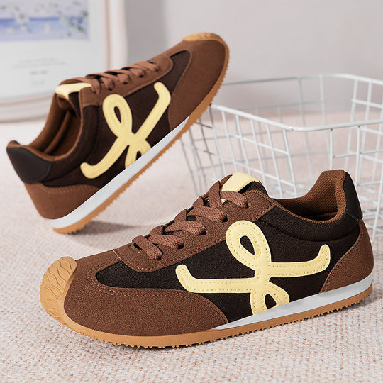 Damen Sportliche Sneakers mit weichem Obermaterial und bequemer Sohle EB
