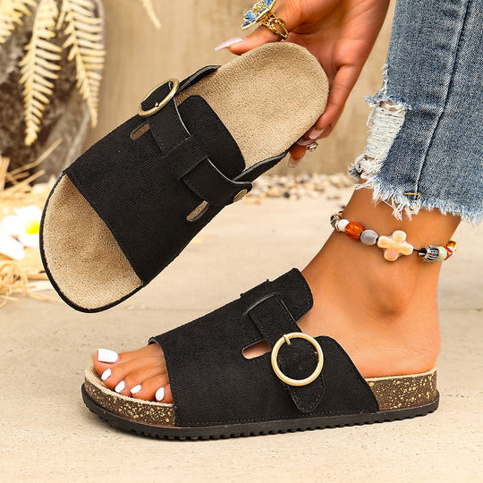 Damen Clogs mit verstellbarem Schnallenverschluss und atmungsaktivem Obermaterial EB