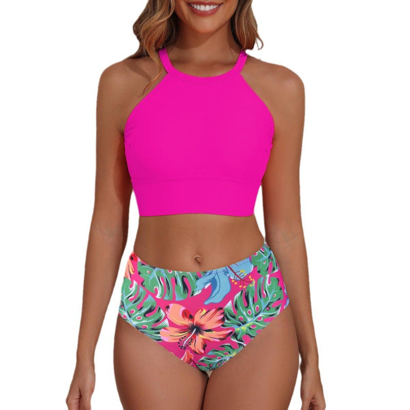 Damen Sportliches High-Waist Bikini-Set EB
