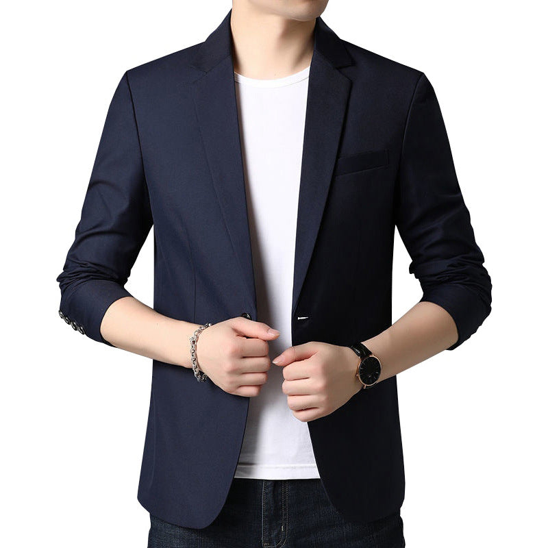 Herren Schlankes Business-Sakko mit minimalistischem Design und Stretch-Komfort EB