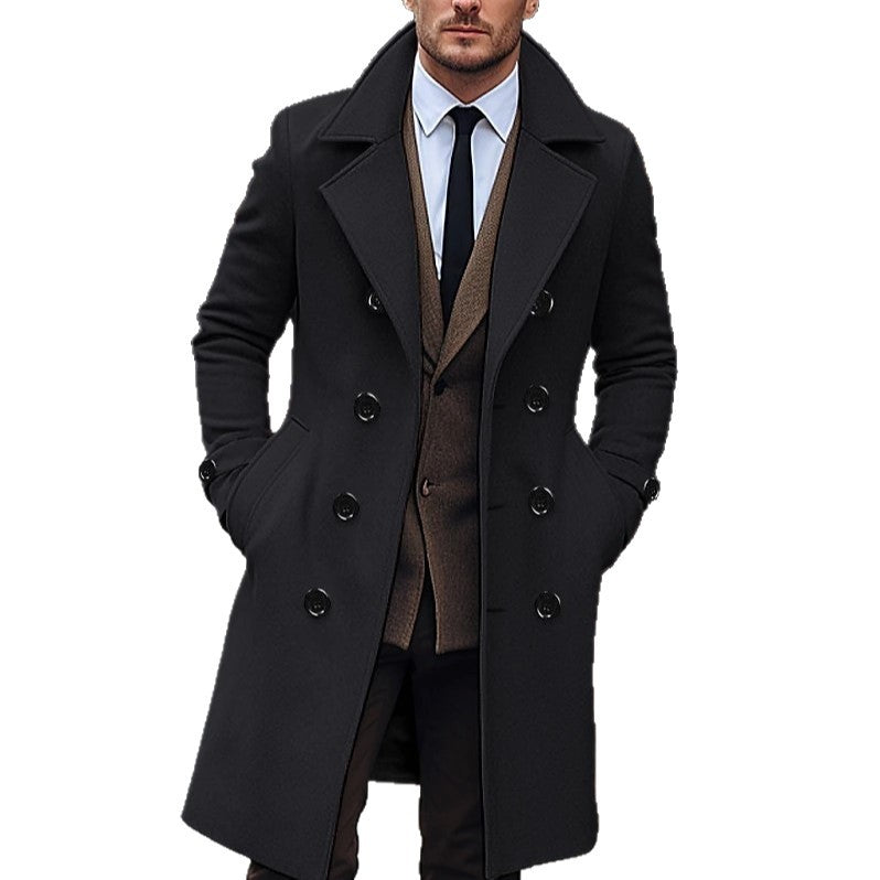 Herren klassischer Wollmantel EB