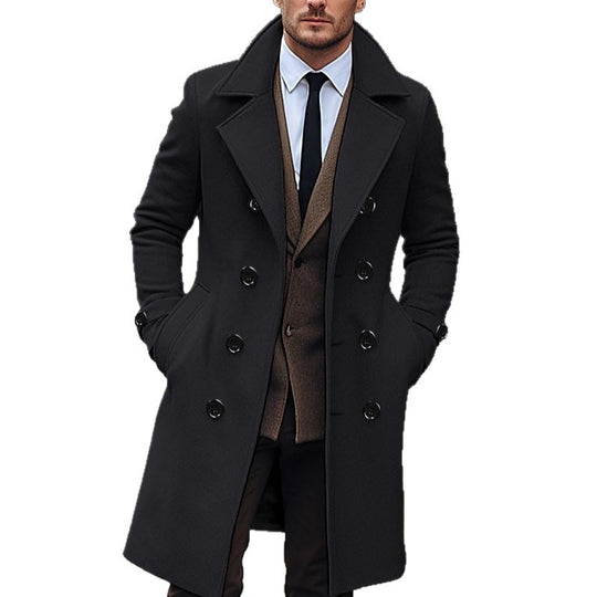 Herren klassischer Wollmantel EB