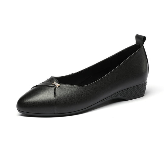Damen bequeme Ballerinas mit modischem Riemen und elegantem Detail EB
