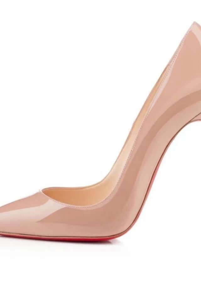 EB | Spitz Zulaufende 1rote Boden Schuhe