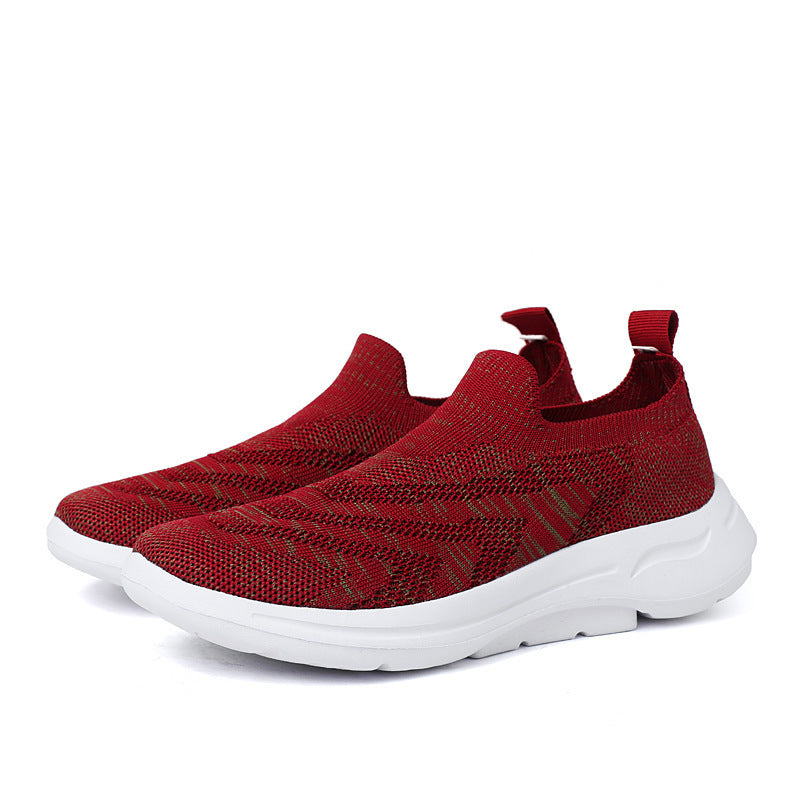 Damen Atmungsaktive Slip-On Sneakers mit rutschfester Sohle und flexiblem Design EB
