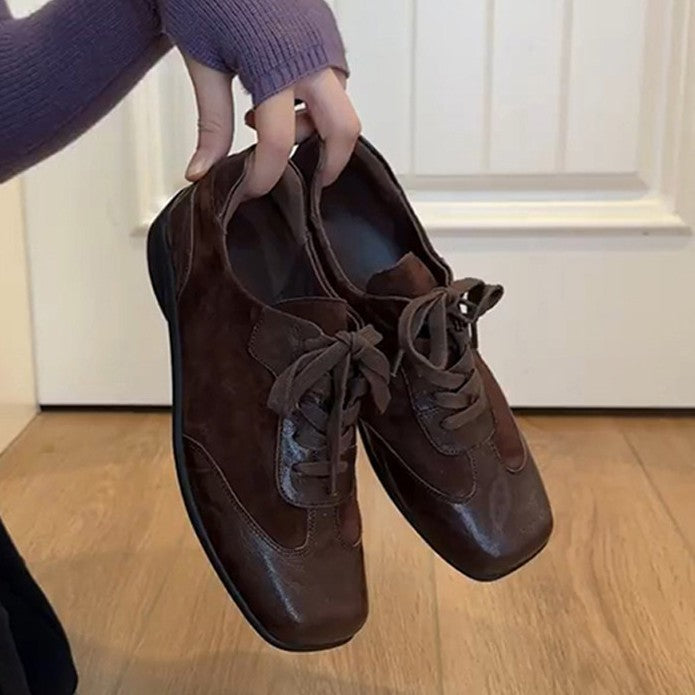 Damen modische Freizeitschuhe mit elegantem Schnürsystem EB