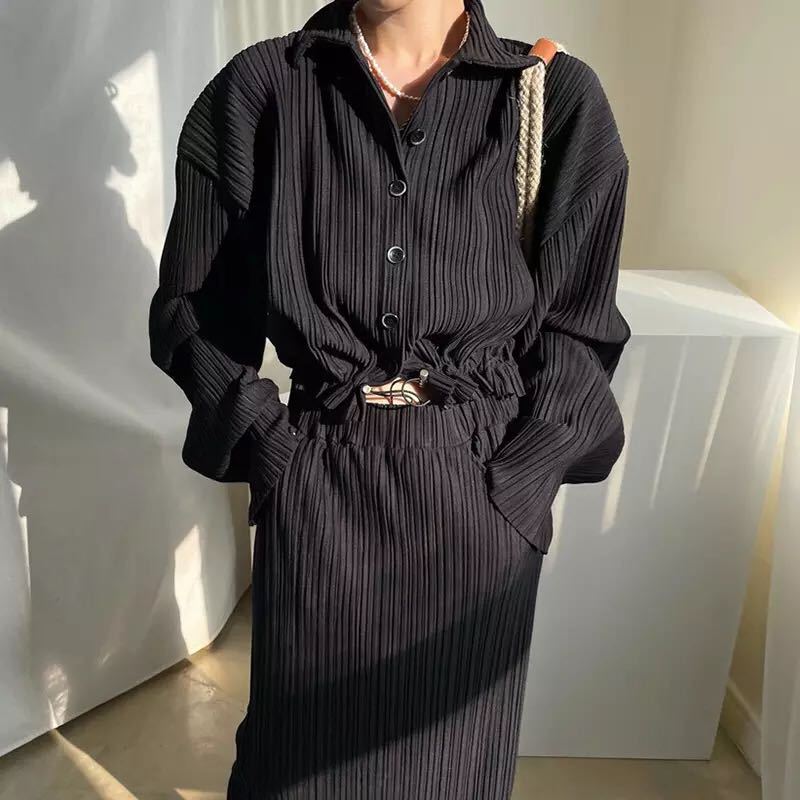 Damen elegantes und modernes Hemdblusenkleid EB